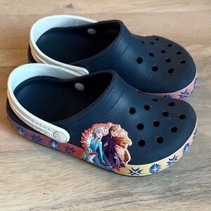 Frozen Kids Clogs - Navy and Cream